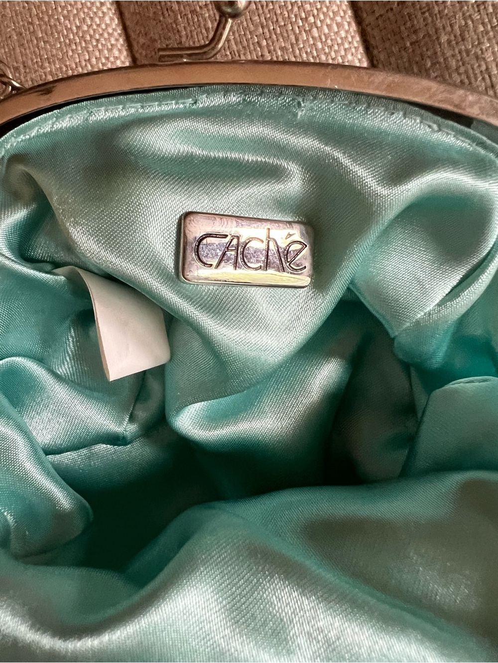 Cache Blue Beaded Mini Shoulder Bag - Picture 5 of 6